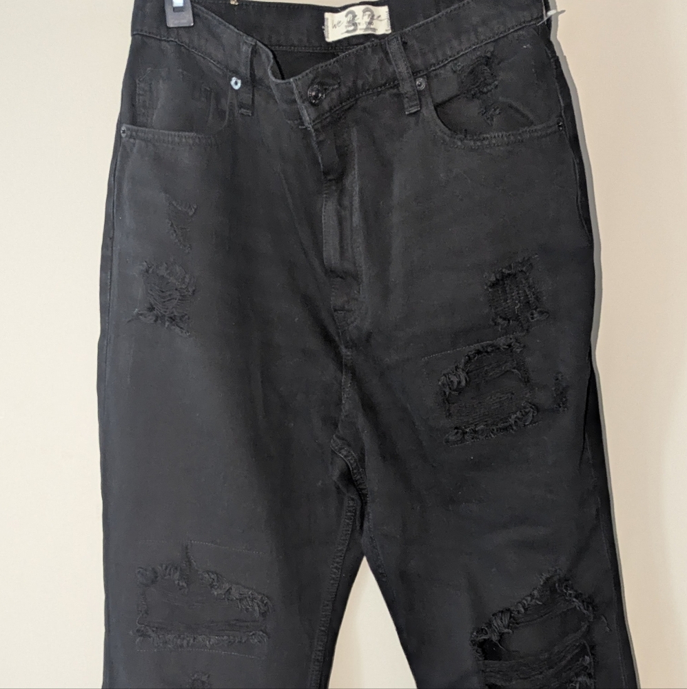We The Free Crvy High-Rise, Straight Shooter Jean- Black (OB1290332)- Size 32